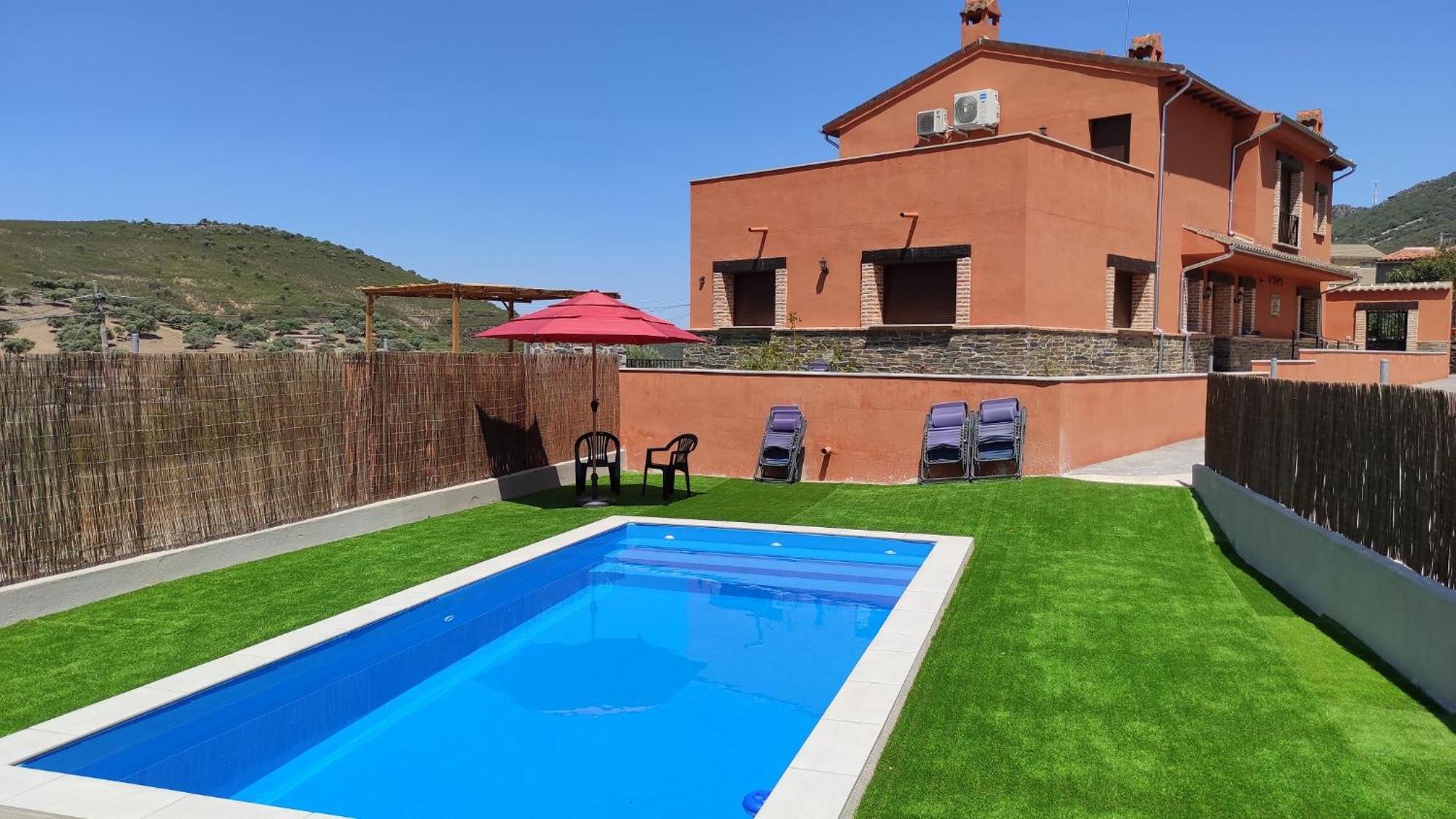 Casa Rural La Colmena Del Geoparque Navatrasierra Esterno foto